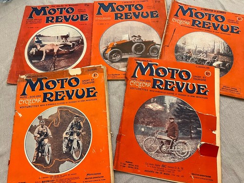 Lot moto revue 1923 1924 - lot,