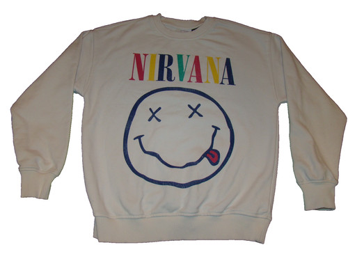 Felpa girocollo zara - zara, nirvana