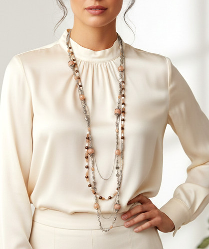 Collana vintage multi filo - vintage, multi-filo