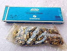Shimano 600 Nib Catena Oro Bici Corsa 112 Link L'Eroica Colnago Bianchi
