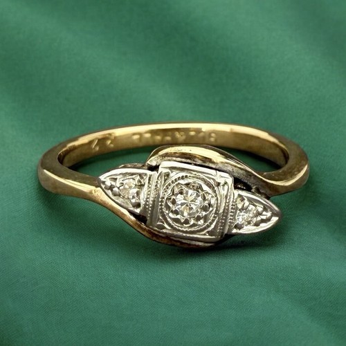 Anello vintage diamante - anello,