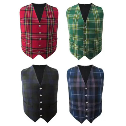 Gilet uomo tartan scozzese