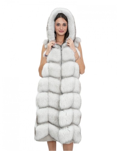 Gilet lungo pelliccia - gilet, di
