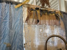 Tenda da cucina vintage rustica shabby chic pizzo francese Valence country caffè