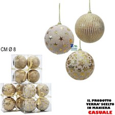 SET 4 PALLE PALLINE PER ALBERO