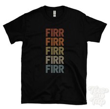 FIRR T-SHIRT STILE RETRÒ RIPETUTA uomo e donna novità nome cool regalo
