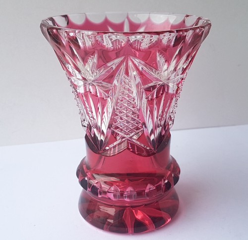 Vaso cristallo con finitura - in,