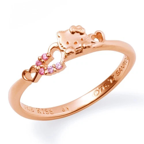 Anello hello kitty the kiss - anello,