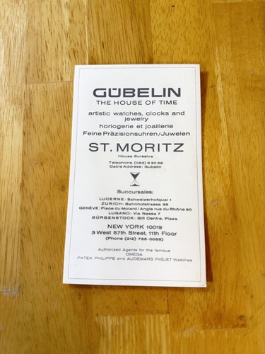 Carta vintage gubelin - carta, st