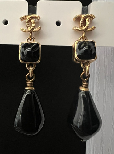 Orecchini pendenti chanel - orecchini,