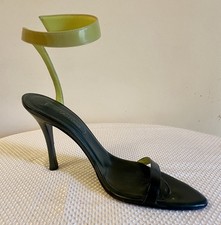 Tacchi donna Sergio Rossi verde bosco e oliva chiaro taglia 41