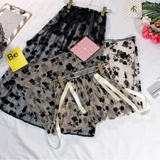 Women Lace Floral Net Skirts