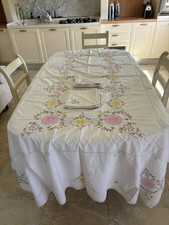 Tovaglia Da 12 Con Ricamo E