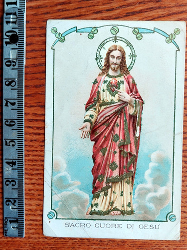 Santino sacro cuore gesu - santino,