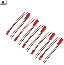 5COPPIE CONNETTORE DI ALIMENTAZIONE JST HX 2 PIN MASCHIO FEMMINA CAVO CAVETTO DC