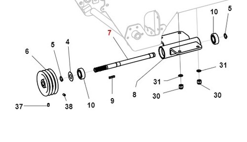 Albero pdp turboz originale - pdp,