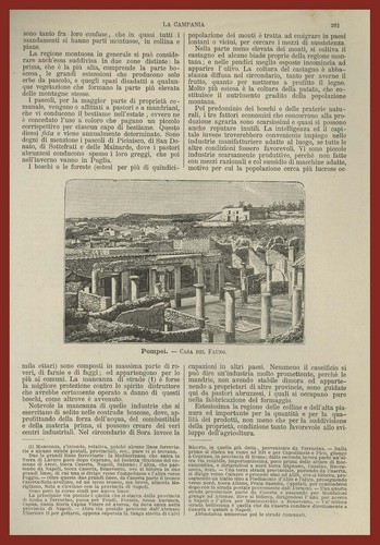 Pompei casa del - del, campania