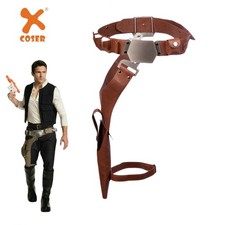 Xcoser Star Wars Han Solo cintura e fondina pistola adulti cosplay oggetti di scena repliche PU