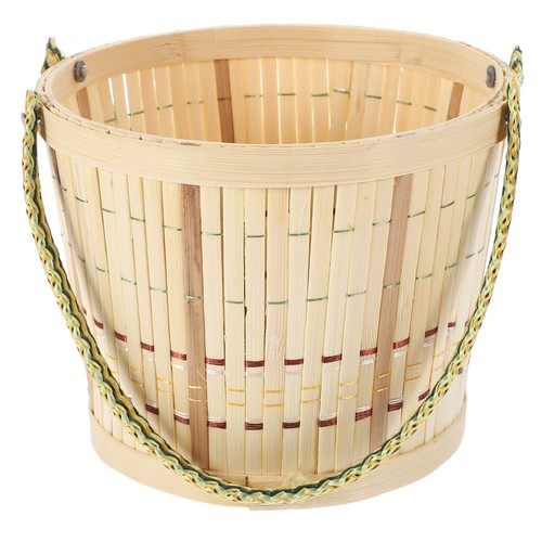 Cestino intrecciato con - ,