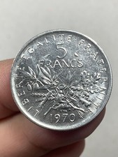 r69_1061) FRANCIA - 5  franchi 1970 - Circolato