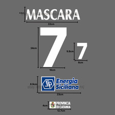 07/08 Catania Home Name Set