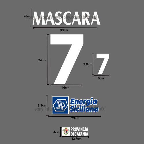 Catania home name set - catania,