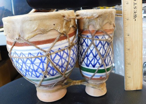 Set bongo pelle grezza - set, in