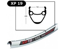 Cerchio bici profilo alto doppia camera alluminio Exal XP19 559 26'' / 622 28''