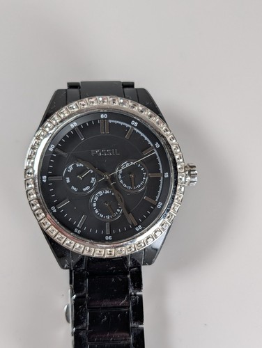 Fossil balck chronograph with