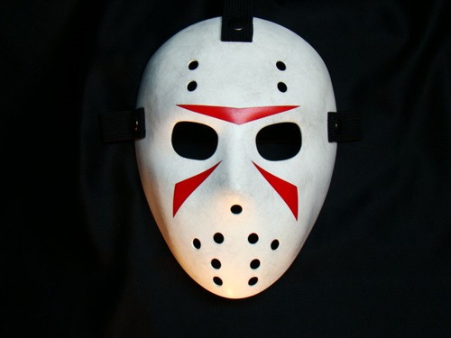 Maschera hockey bianca - maschera,