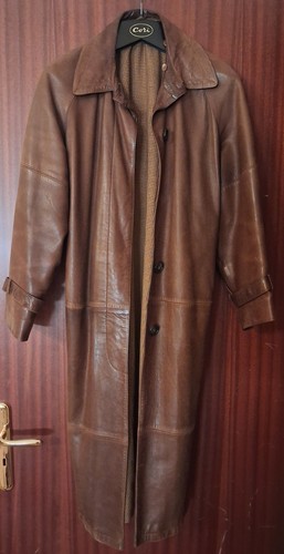 Cappotto vera pelle marrone - pelle,