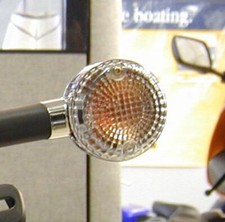 lenti indicatori di direzione bianchi Kawasaki Vulcan 750 VN 800 VN 900 clear signal lenses