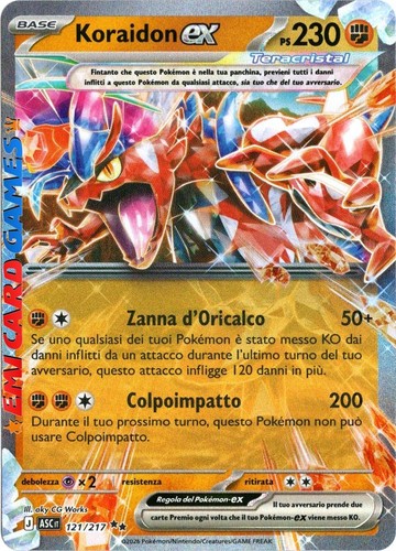 Koraidon 121 217 - ex,