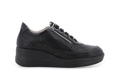 Melluso sneakers nera pelle - in,