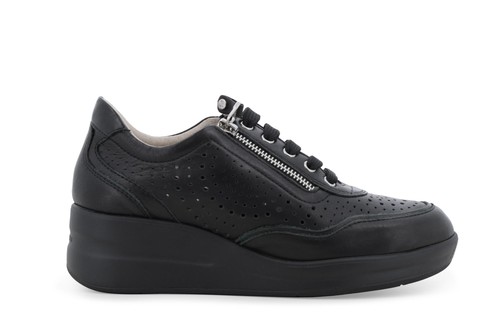 Melluso sneakers nera pelle - nera,