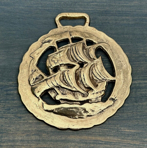 Medaglia cavallo ottone