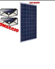 PANNELLO 250w SOLARE IMPIANTO  FOTOVOLTAICO  CASE CAMPER BAITE ACCUMULO