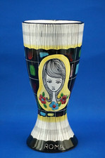 Giuseppe Capogrossi ARS DERUTA Vaso ceramica Opera d'arte pezzo unico 1960-1970