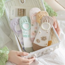 Donne Fioriscono Calzini Corti Estate Sottile Reti Traspirabile Comode Calze ☆