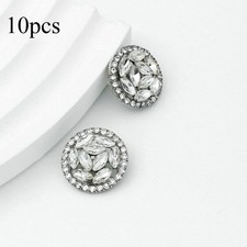 10pcs Rotondo Cristallo Strass
