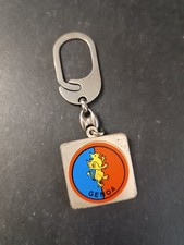 Gadget portachiavi quadrato logo squadra calcio Genoa