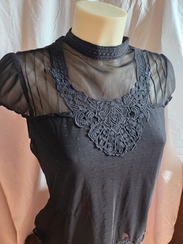 Top zara nero punk - top, in