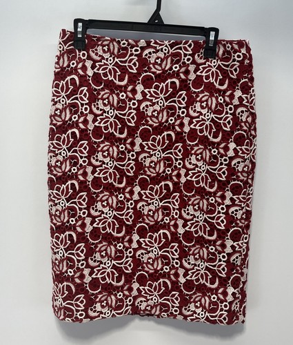Talbots skirt women red - women's, 6