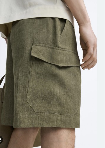 Zara pantaloncini cargo uomo - pantaloncini,