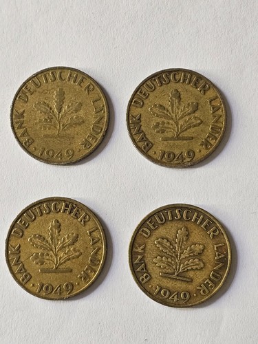 Pfennig 1949 f j bank - 1949,