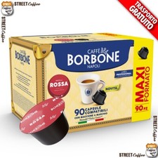 90 Capsule Caffè Borbone Miscela Red Rossa 100% Compatibili Dolce Gusto Nescafè*