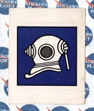 FIGURINA PANINI'S SUPER STICKERS 1979 CASCO SCAFANDRO PALOMBARO 