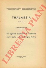 MANUNTA Carmela - Sui pigmenti carotenoidi di invertebrati marini delle coste d