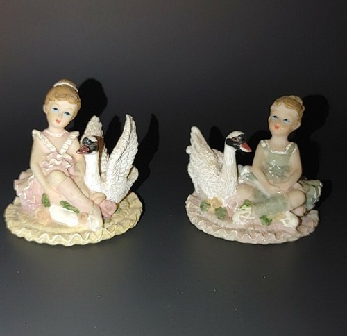 Ballerina con statuina - , cigno