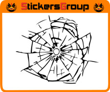 ADESIVO VETRO ROTTO PER MOTO AUTO SCOOTER TUNING